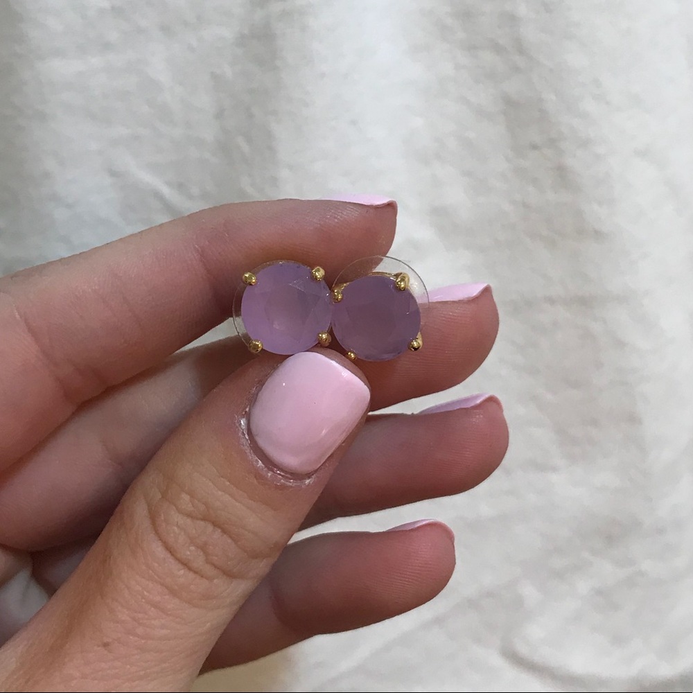 PURPLE KATE SPADE STUD EARRINGS